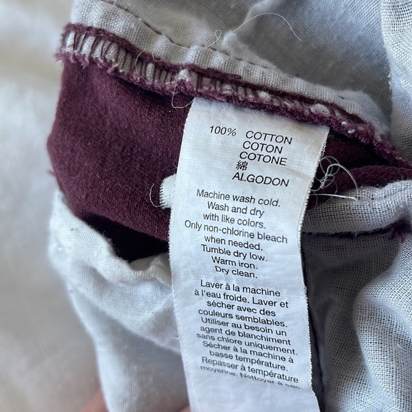 🎉2 for $15🎉 Gap Burgundy Lived-in Slim Khaki - Picture 6 of 6